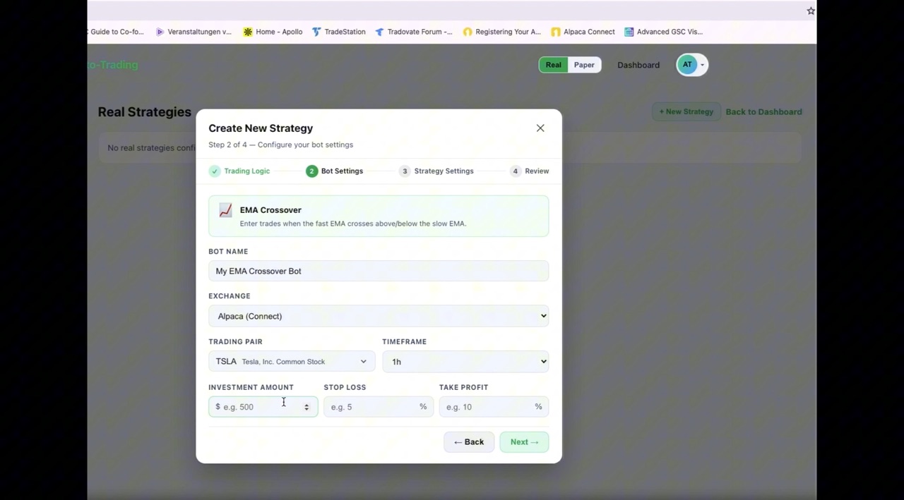 Create Your First Strategy